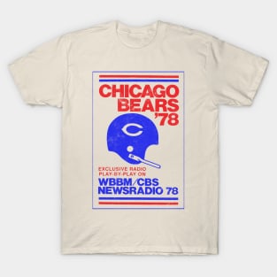 Chicago Bears 1978   --- Vintage Faded Look Design T-Shirt